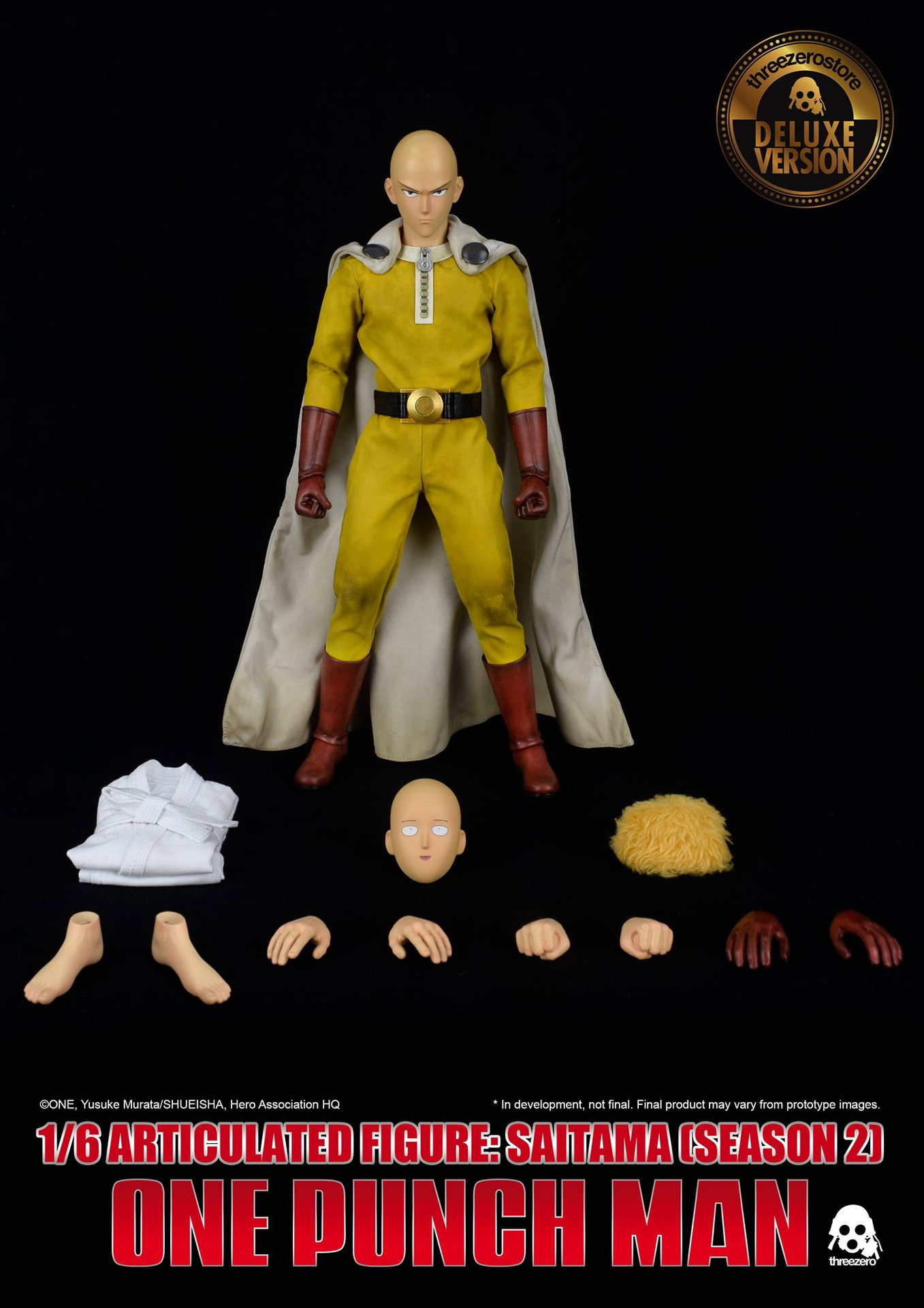 One-Punch Man 1/6 Articulated Figure: Saitama (SEASON 2) Deluxe edition image 2
