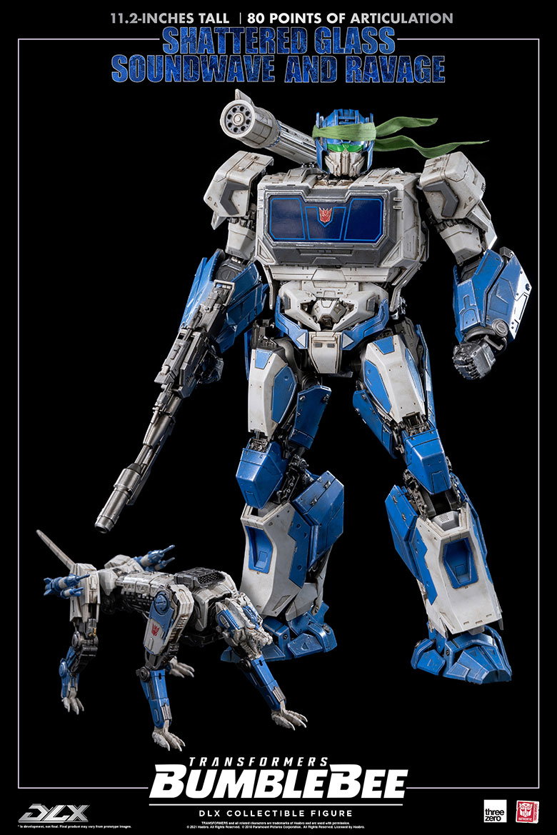 Transformers: Bumblebee DLX Shattered Glass Soundwave and Ravage image 2