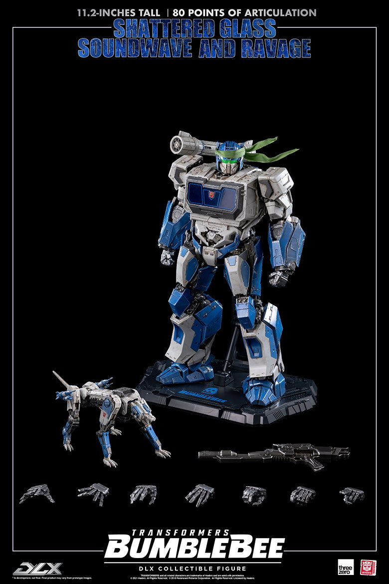 Transformers: Bumblebee DLX Shattered Glass Soundwave and Ravage image 3