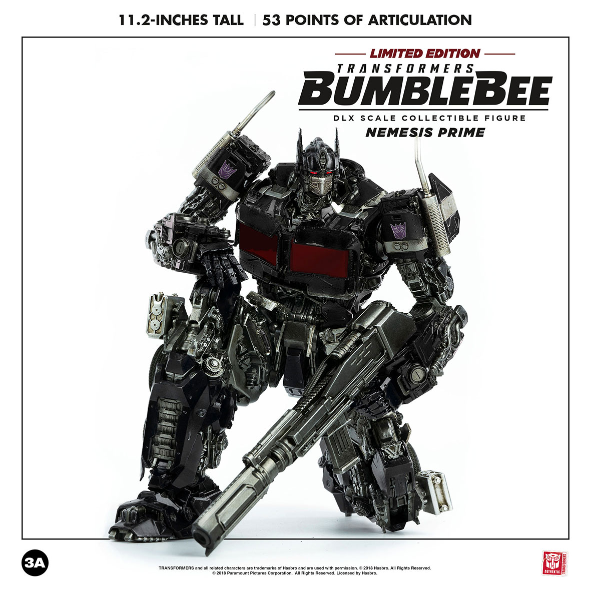 Nemesis Prime DLX Scale Collectible Figure (Limited Edition) by THREEZERO image 2