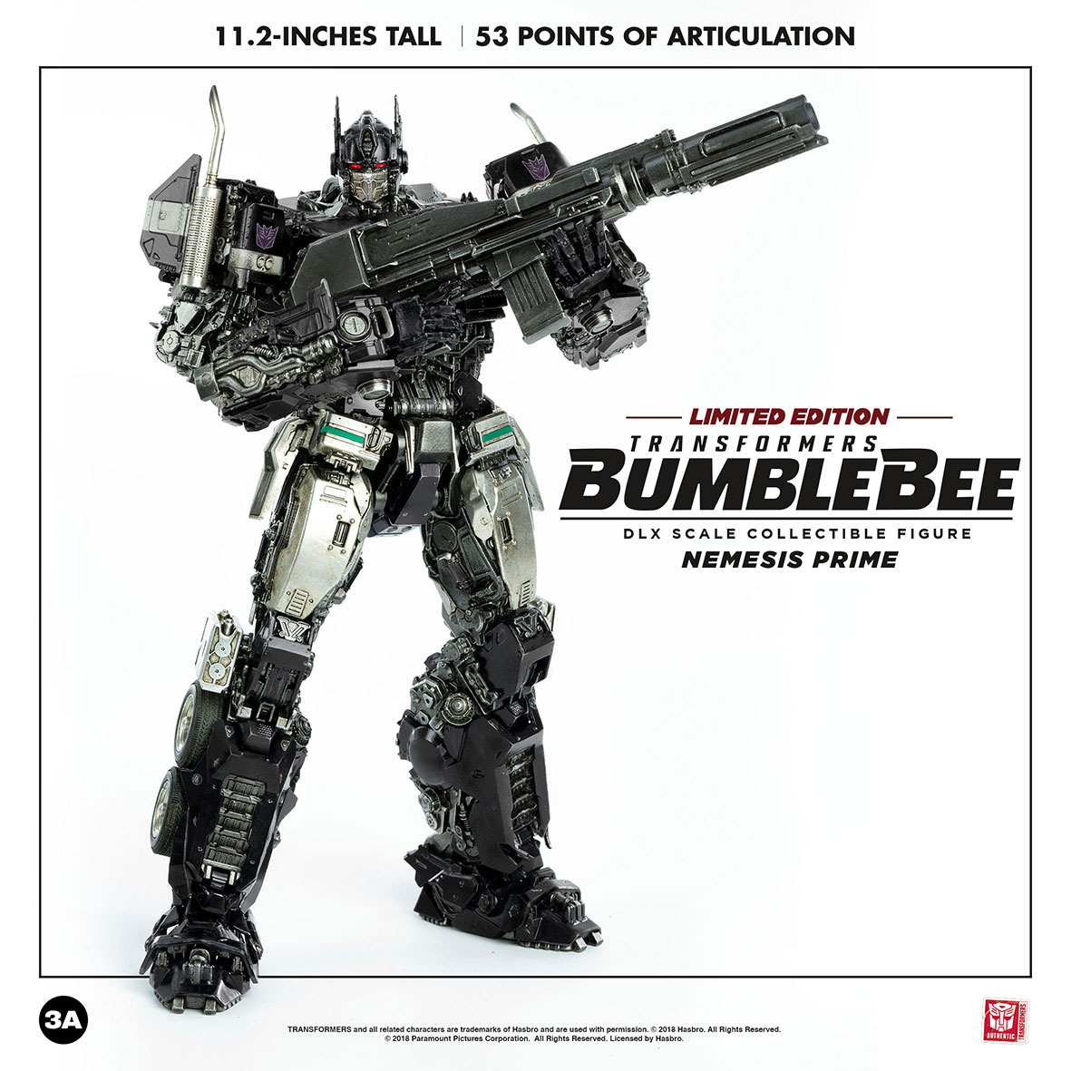 Nemesis Prime DLX Scale Collectible Figure (Limited Edition) by THREEZERO image 6