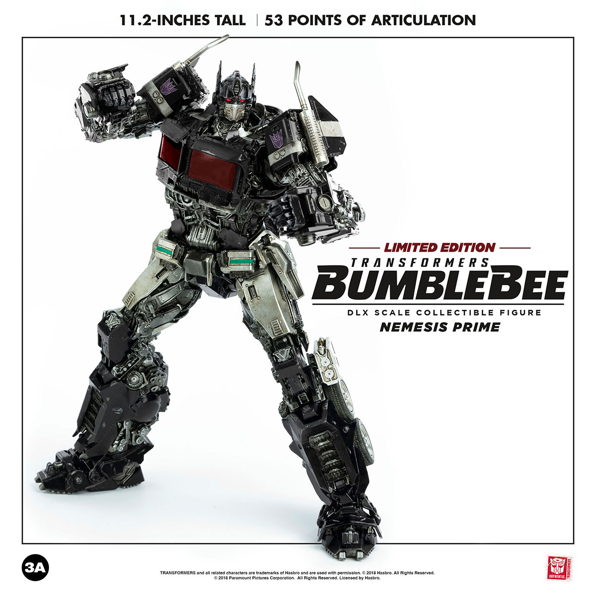 Nemesis Prime DLX Scale Collectible Figure (Limited Edition) by THREEZERO image 8