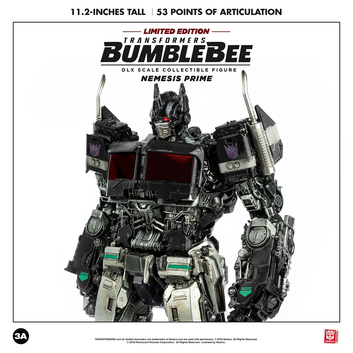 Nemesis Prime DLX Scale Collectible Figure (Limited Edition) by THREEZERO image 9