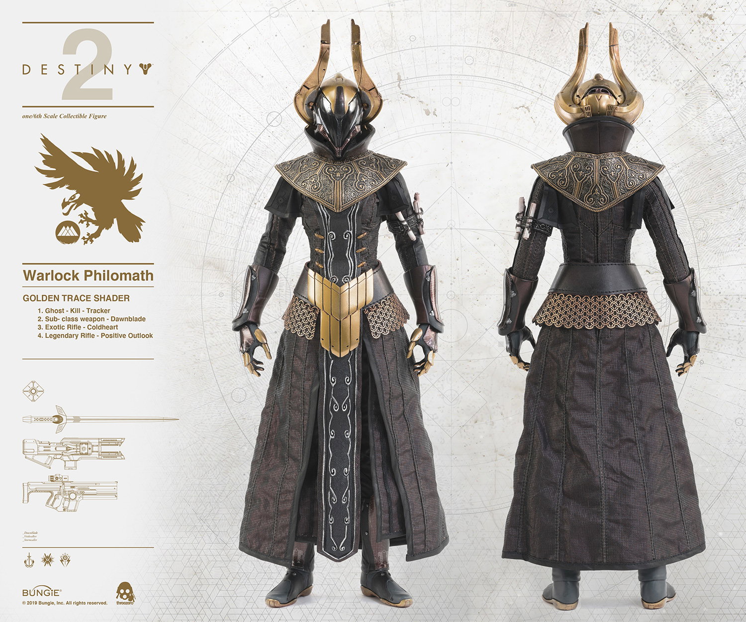 DESTINY 2 - WARLOCK Philomath GOLDEN TRACE SHADER image 10