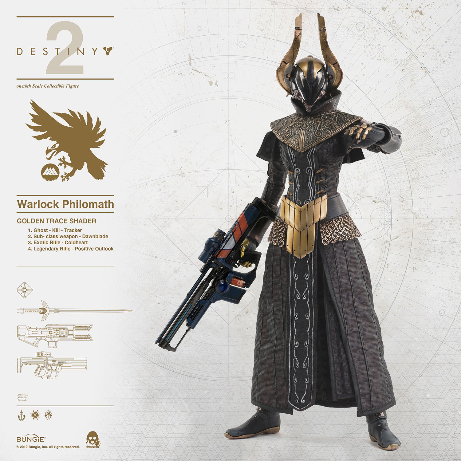 DESTINY 2 - WARLOCK Philomath GOLDEN TRACE SHADER image 3