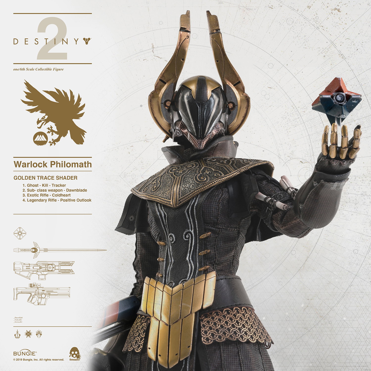 DESTINY 2 - WARLOCK Philomath GOLDEN TRACE SHADER image 4