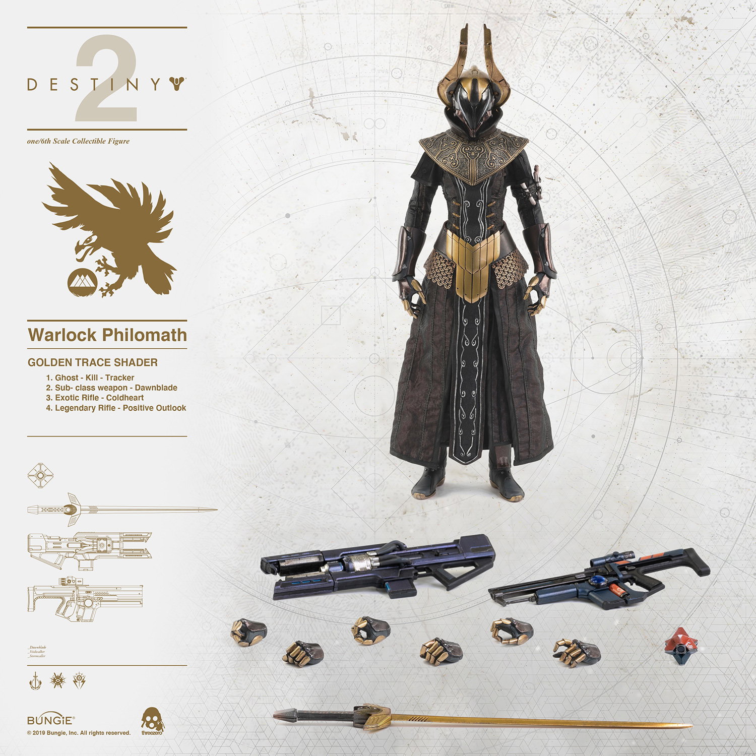 DESTINY 2 - WARLOCK Philomath GOLDEN TRACE SHADER image 9