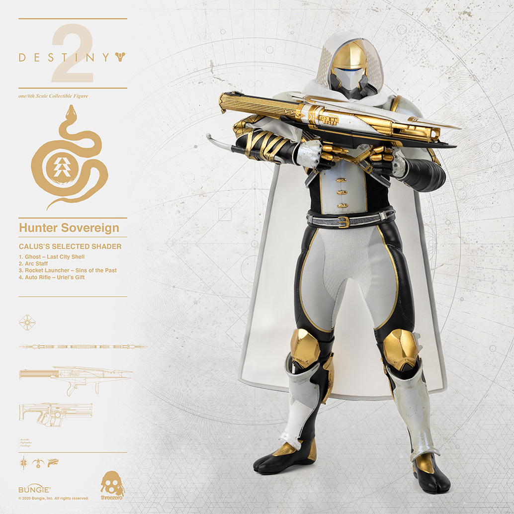 DESTINY 2 - Hunter Sovereign 1/6 Scale Collectible Figure CALUS’S SELECTED SHADER image 4