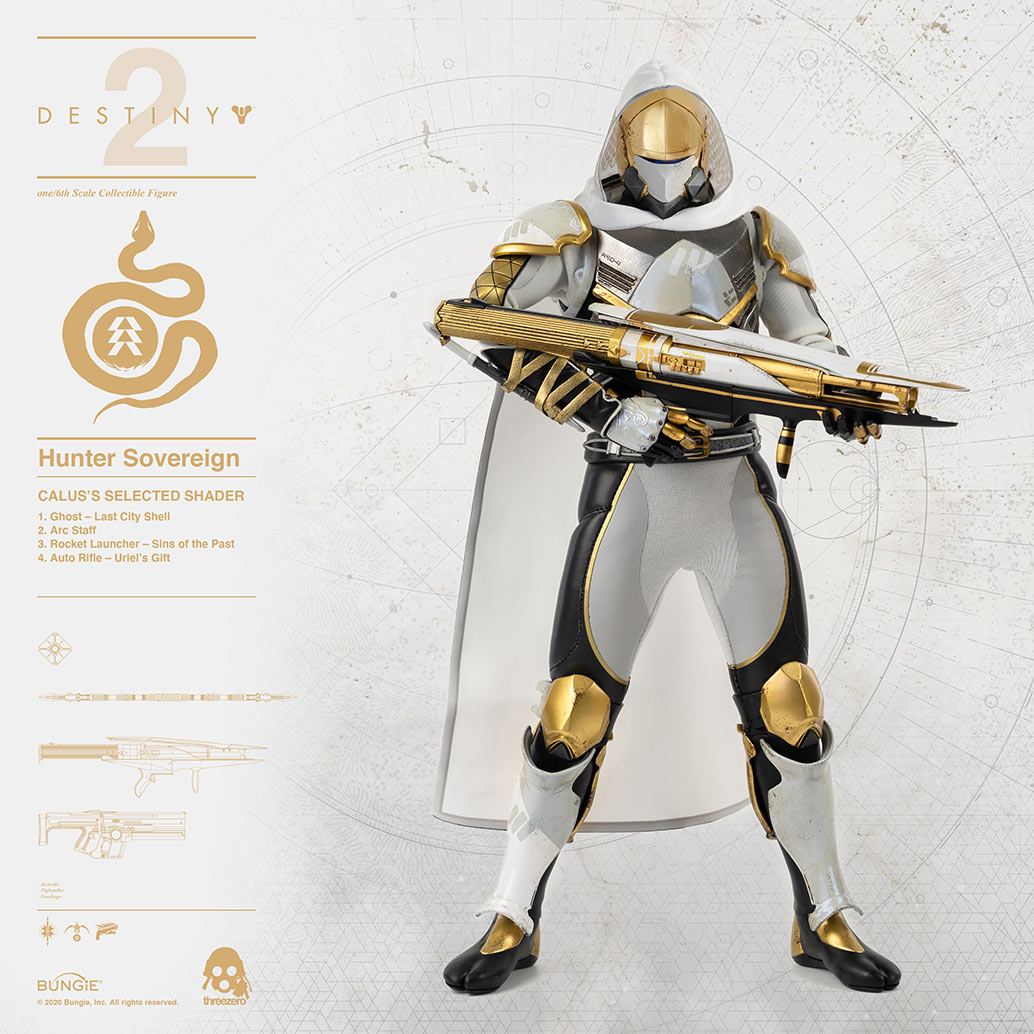 DESTINY 2 - Hunter Sovereign 1/6 Scale Collectible Figure CALUS’S SELECTED SHADER image 5
