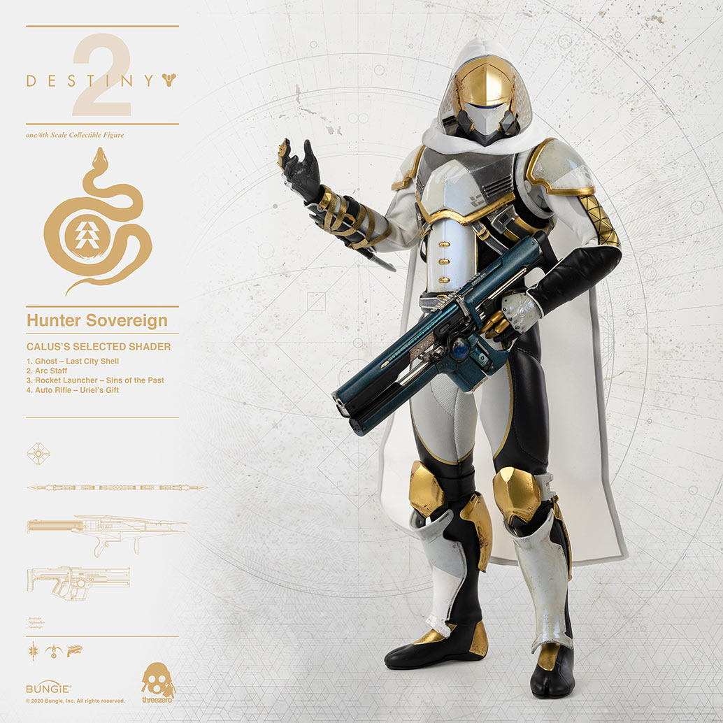 DESTINY 2 - Hunter Sovereign 1/6 Scale Collectible Figure CALUS’S SELECTED SHADER image 7