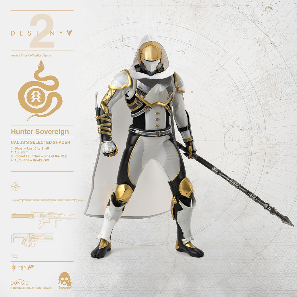 DESTINY 2 - Hunter Sovereign 1/6 Scale Collectible Figure CALUS’S SELECTED SHADER image 8