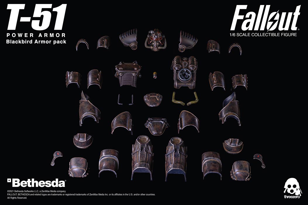 Fallout 1/6 T-51 Blackbird Armor Pack image 3