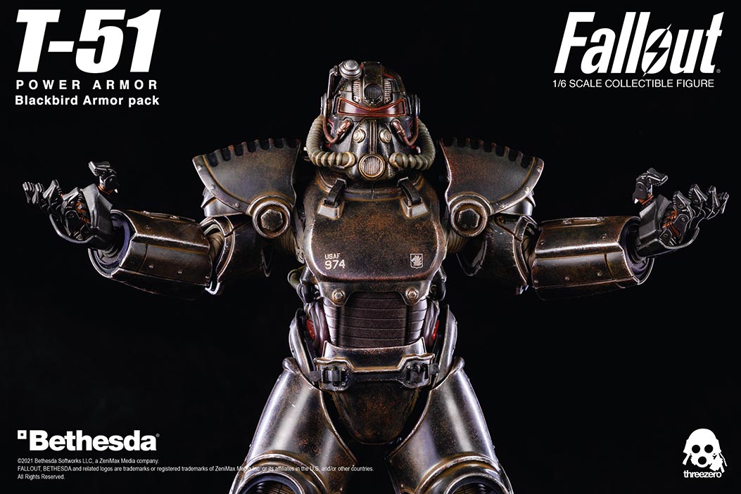 Fallout 1/6 T-51 Blackbird Armor Pack image 6