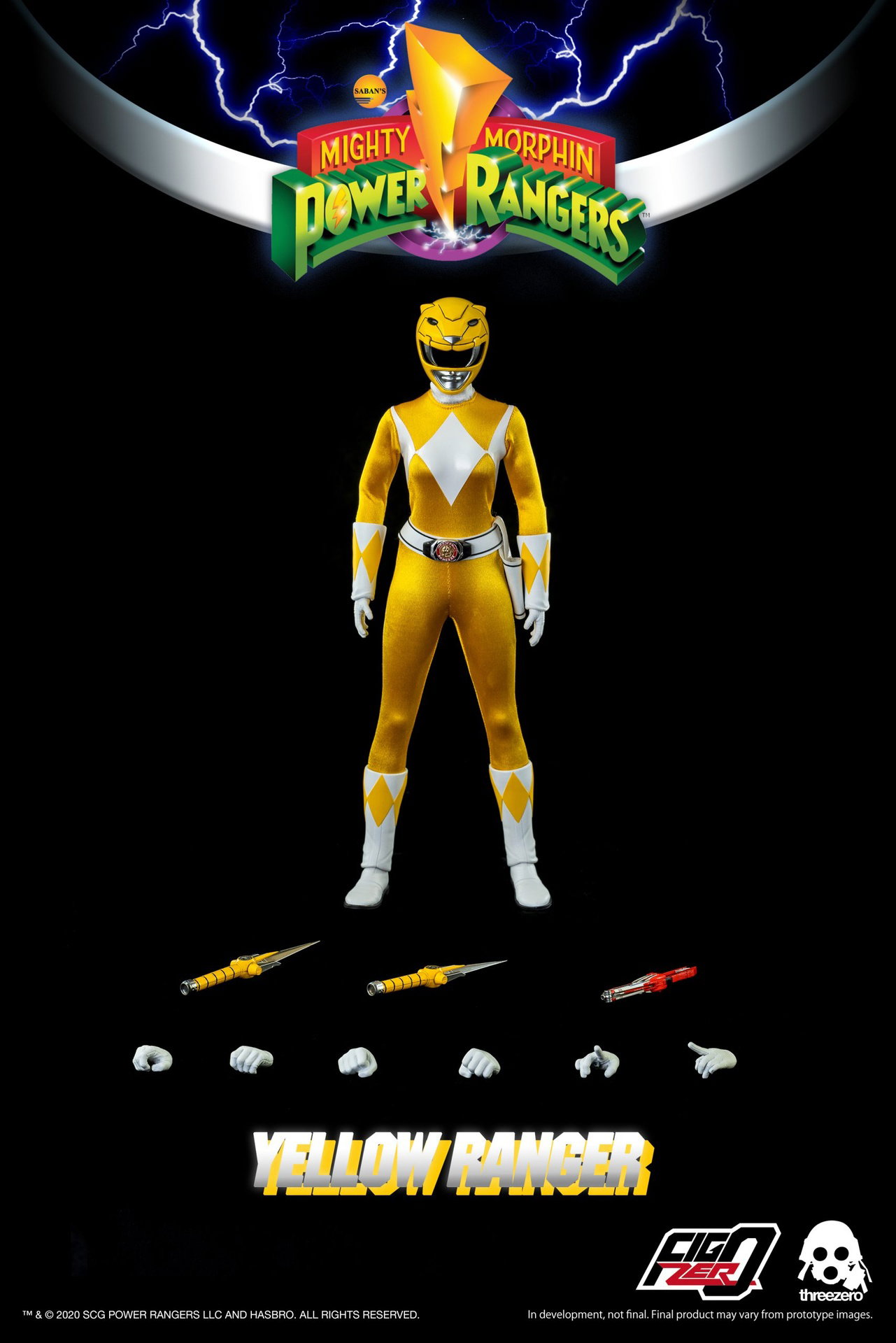 Mighty Morphin Power Rangers 1/6 Yellow Ranger image 2