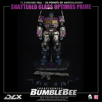 TRANSFORMERS: BUMBLEBEE DLX Shattered Glass Optimus Prime DLX SCALE COLLECTIBLE FIGURE SERIES