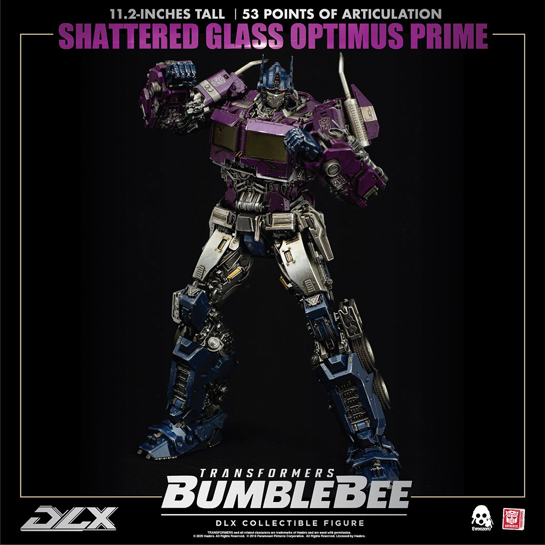 TRANSFORMERS: BUMBLEBEE DLX Shattered Glass Optimus Prime DLX SCALE COLLECTIBLE FIGURE SERIES image 2