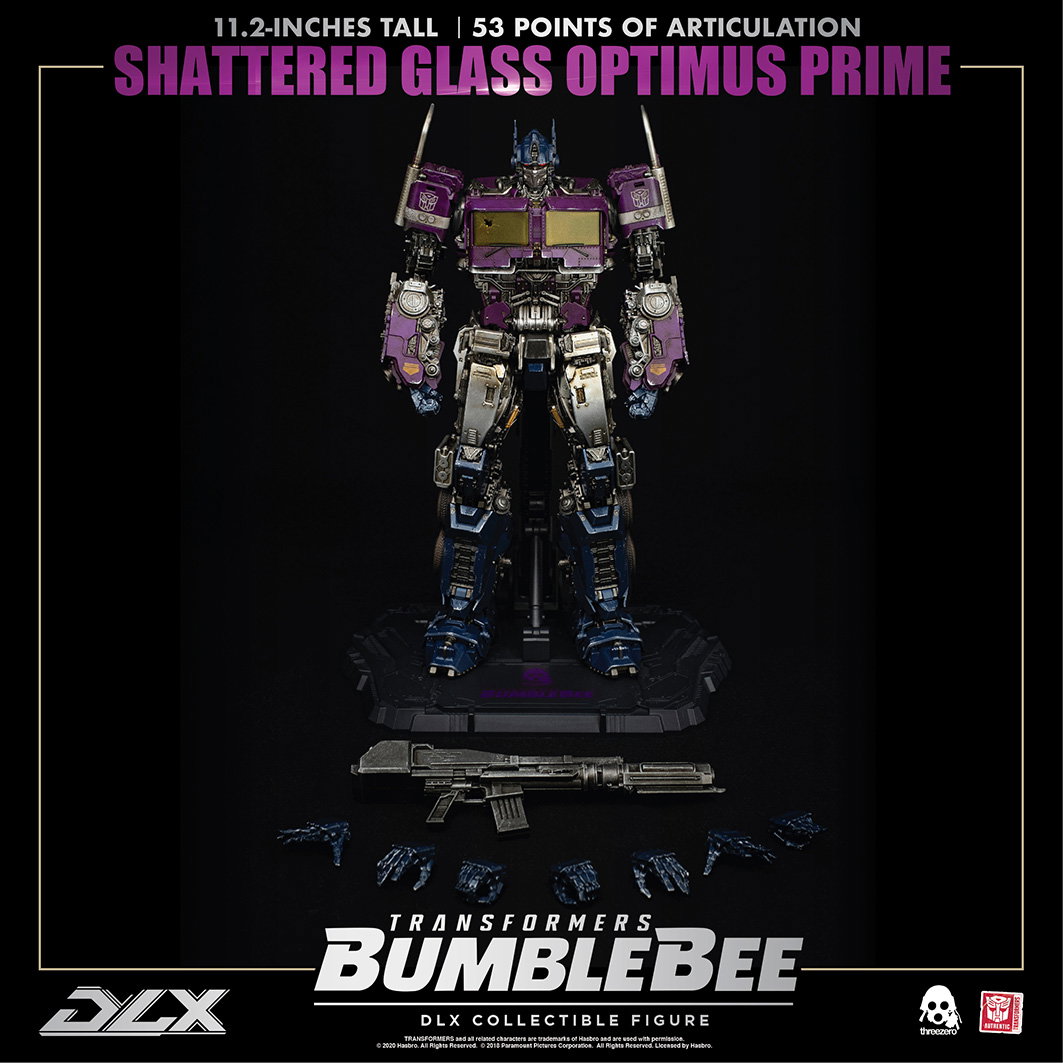 TRANSFORMERS: BUMBLEBEE DLX Shattered Glass Optimus Prime DLX SCALE COLLECTIBLE FIGURE SERIES image 3