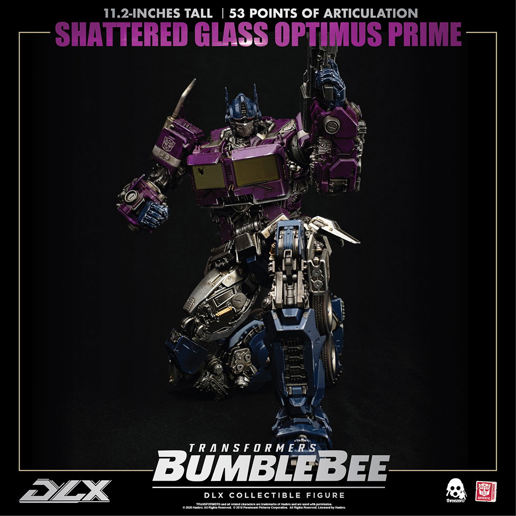TRANSFORMERS: BUMBLEBEE DLX Shattered Glass Optimus Prime DLX SCALE COLLECTIBLE FIGURE SERIES image 5