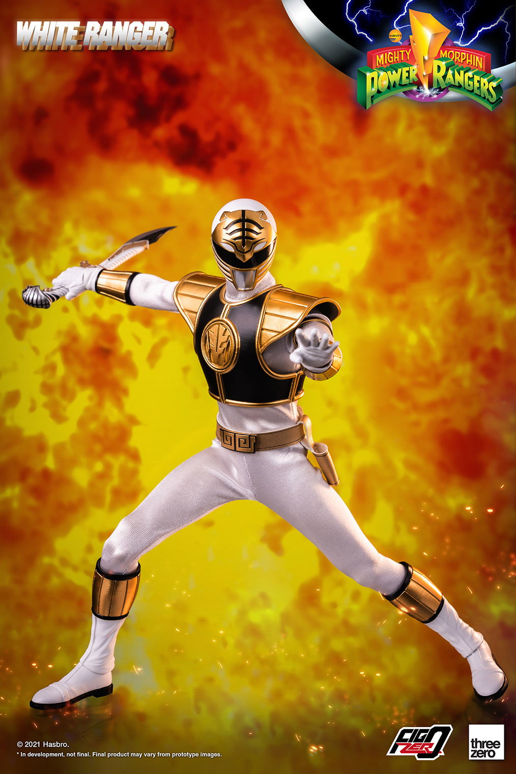 Mighty Morphin Power Rangers 1/6 White Ranger image 4