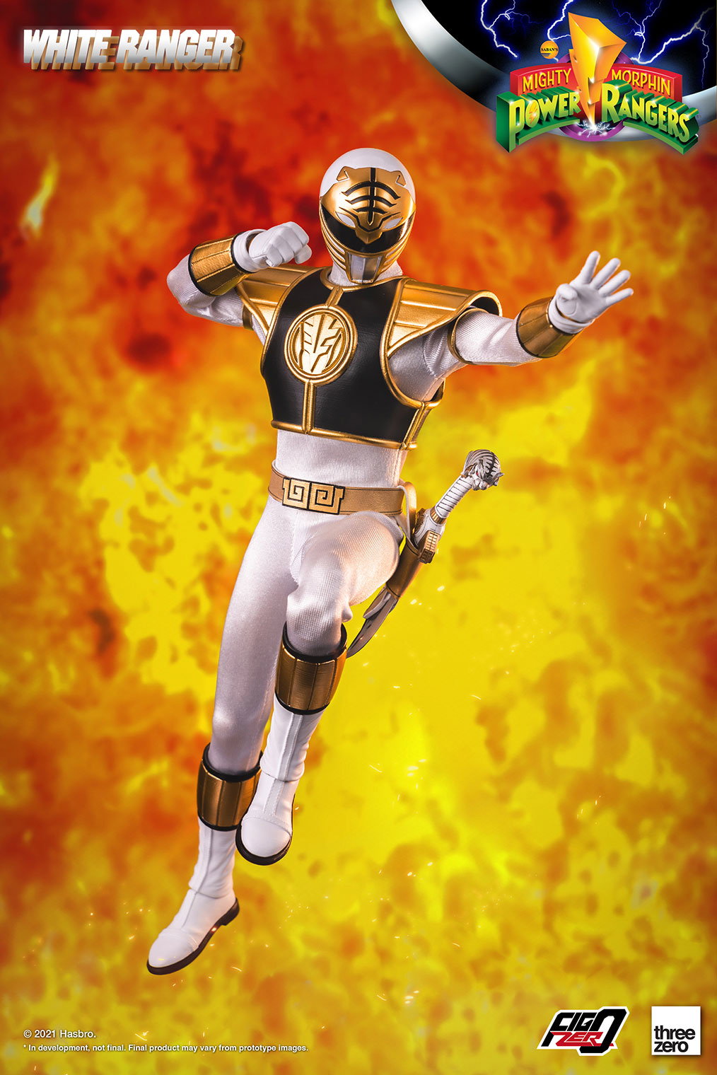Mighty Morphin Power Rangers 1/6 White Ranger image 5