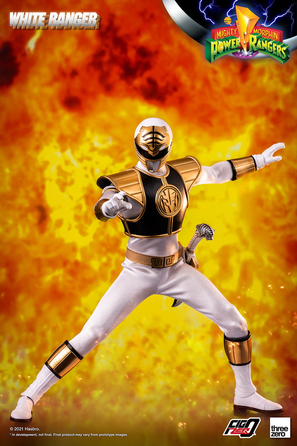 Mighty Morphin Power Rangers 1/6 White Ranger image 6