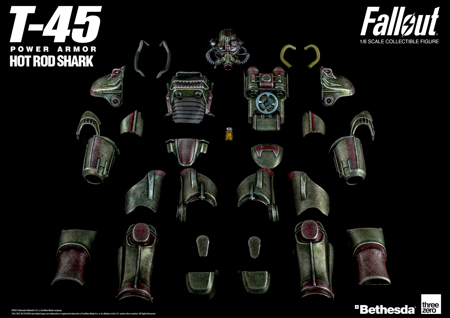 Fallout 1/6 T-45 Hot Rod Shark Armor Pack image 2