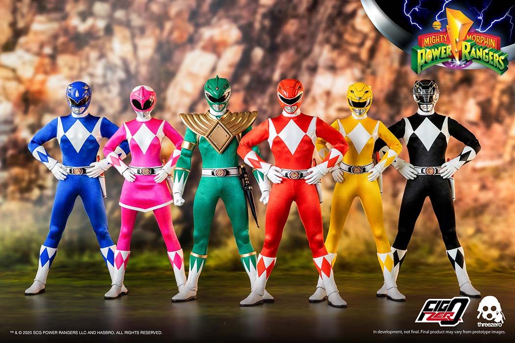 Mighty Morphin Power Rangers 1/6 Core Rangers + Green Ranger Six-Pack image 2