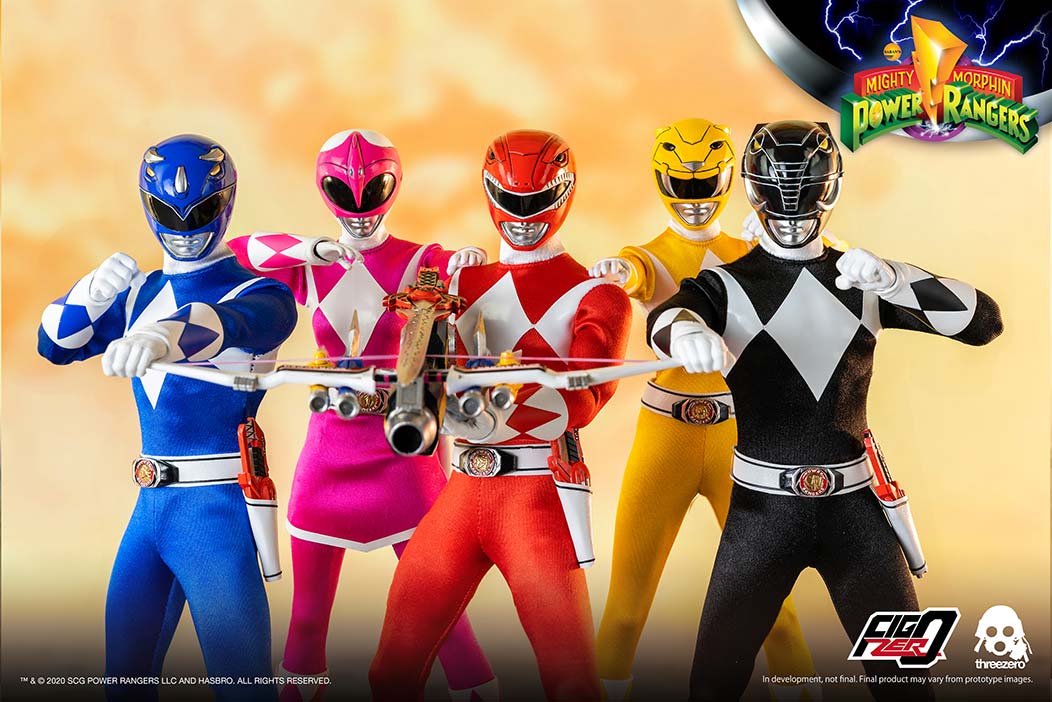 Mighty Morphin Power Rangers 1/6 Core Rangers + Green Ranger Six-Pack image 3