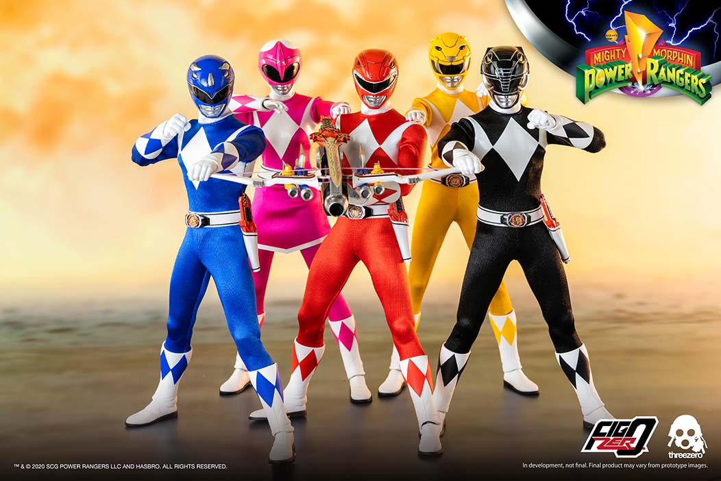 Mighty Morphin Power Rangers 1/6 Core Rangers + Green Ranger Six-Pack image 4
