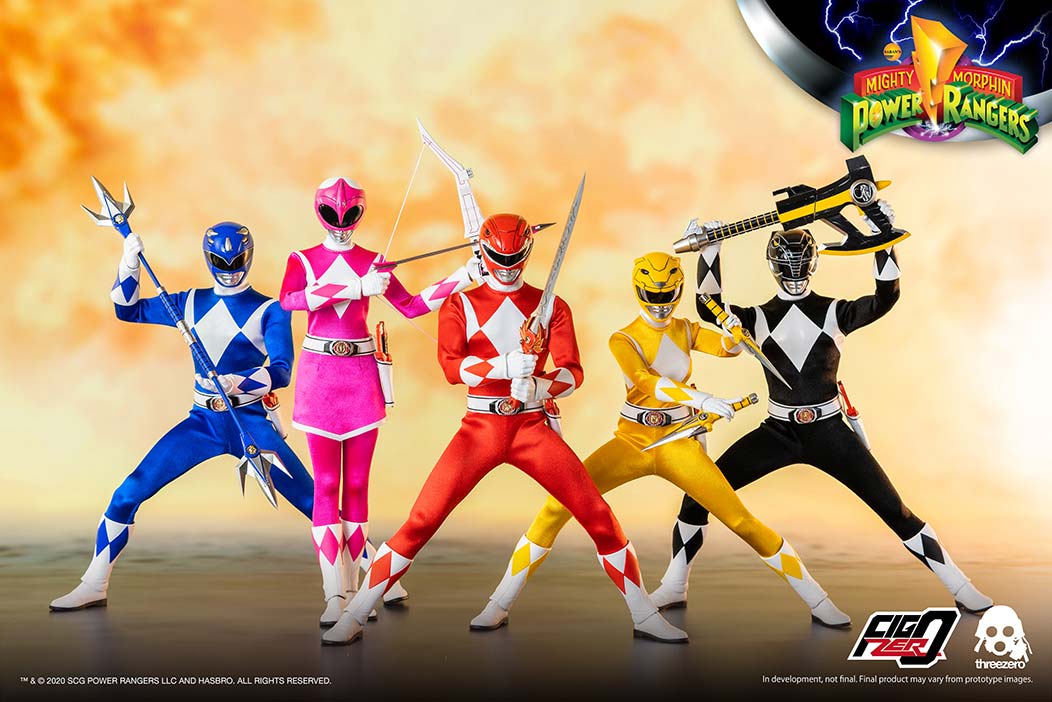 Mighty Morphin Power Rangers 1/6 Core Rangers + Green Ranger Six-Pack image 5