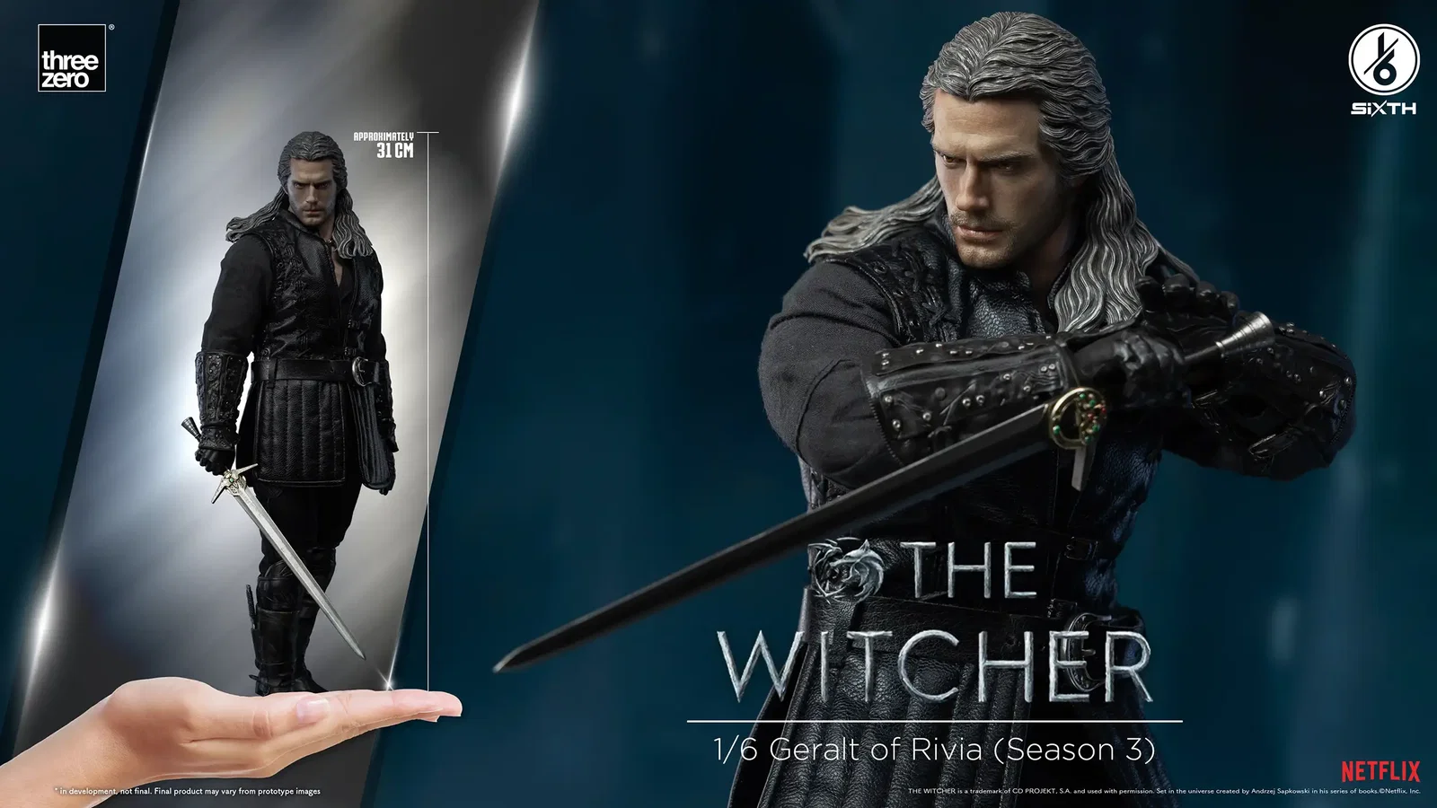 The Witcher 1/6 Geralt of Rivia (Season 3) image 2