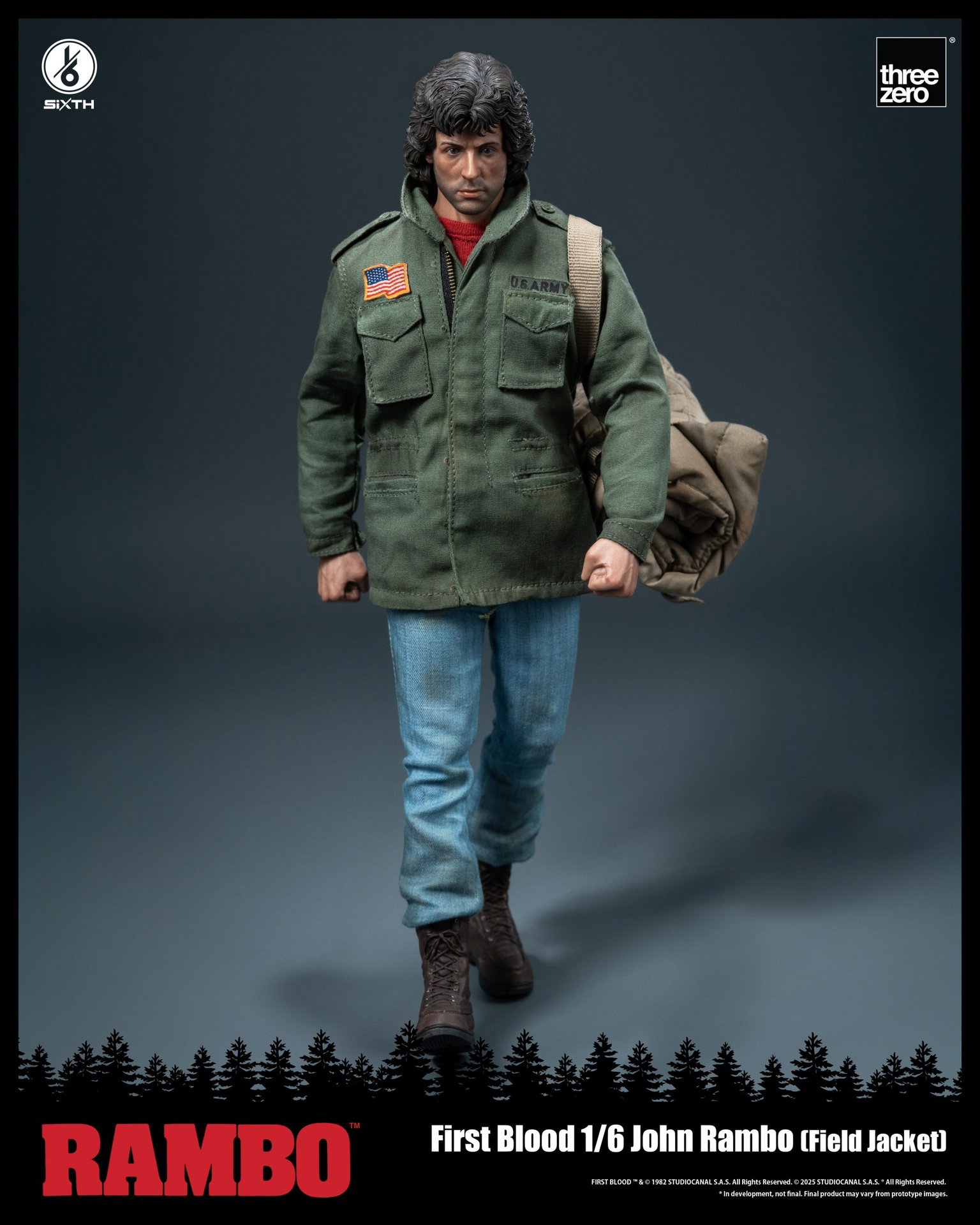 Rambo: First Blood 1/6 John Rambo (Field Jacket) image 8