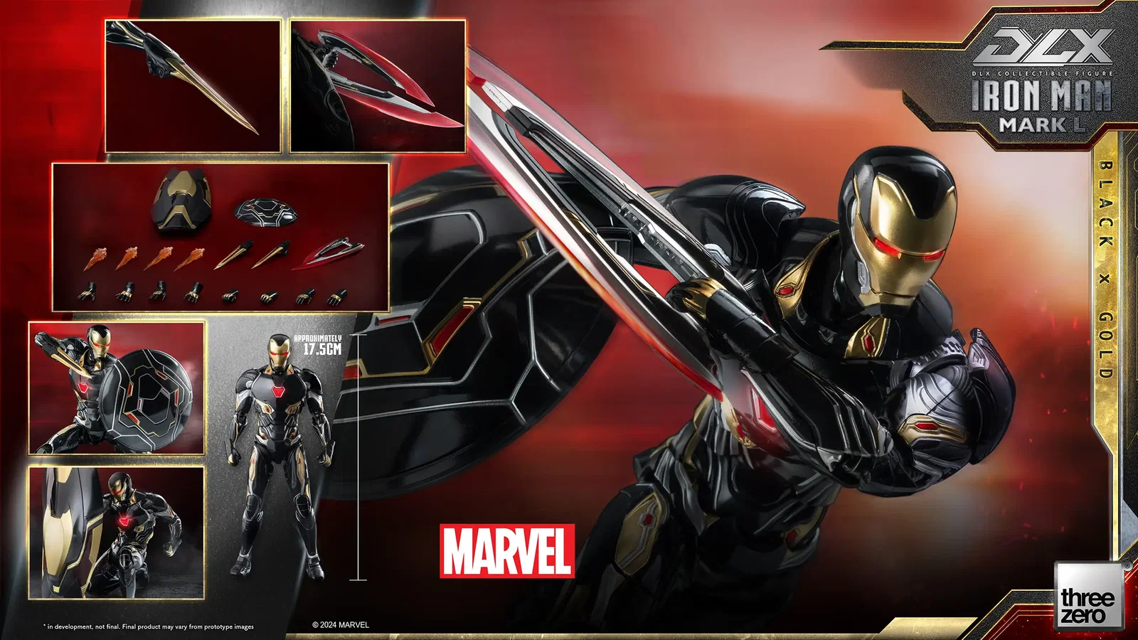 Marvel DLX Iron Man Mark 50 (Black X Gold) image 2