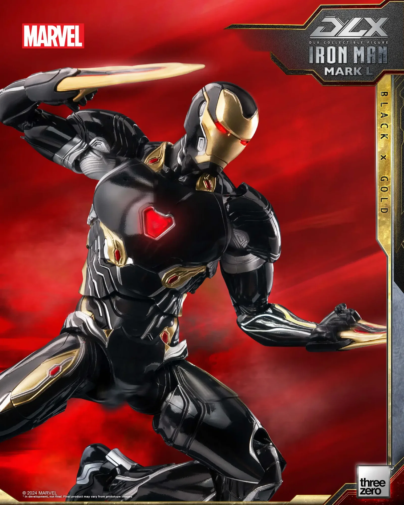 Marvel DLX Iron Man Mark 50 (Black X Gold) image 3