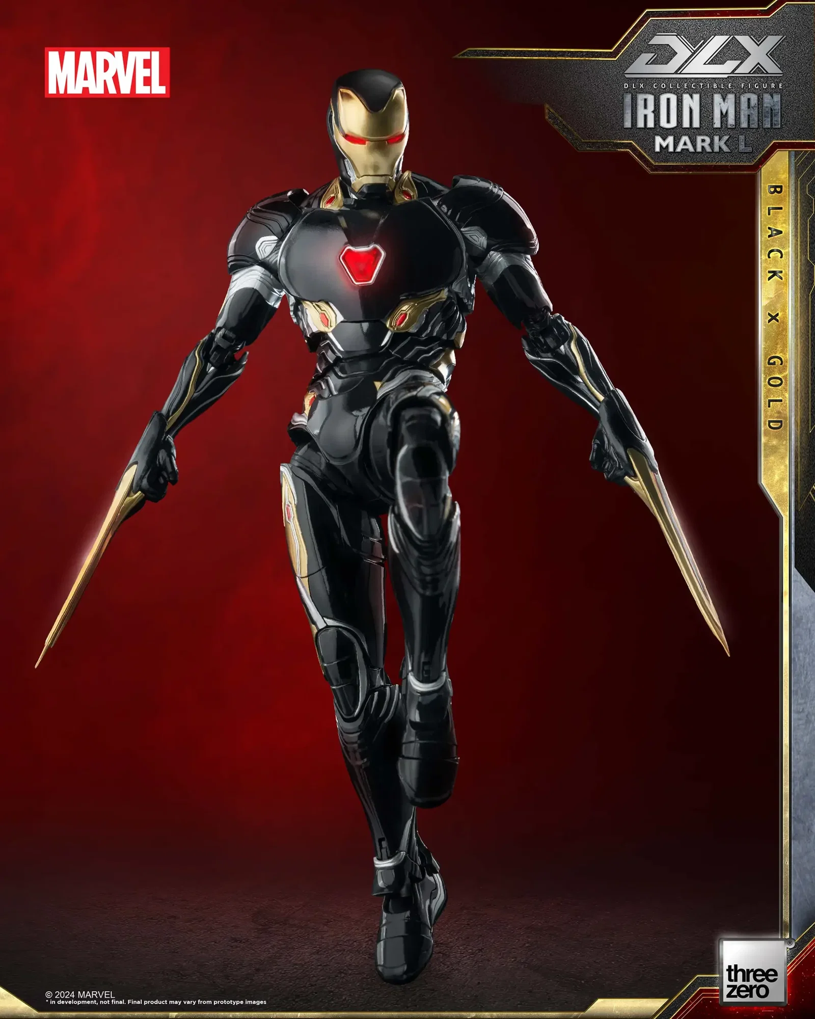 Marvel DLX Iron Man Mark 50 (Black X Gold) image 7