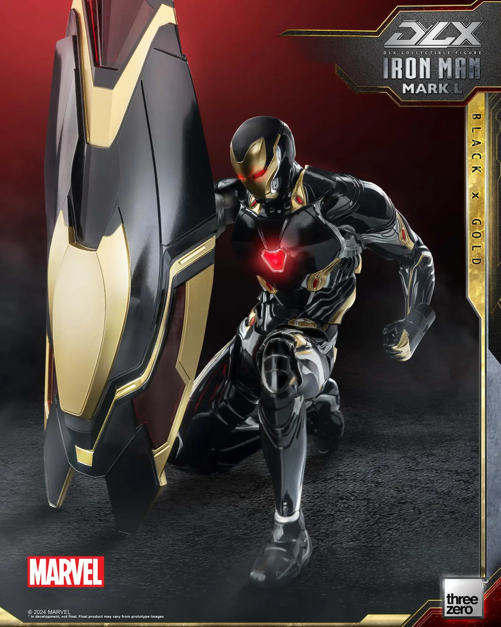 Marvel DLX Iron Man Mark 50 (Black X Gold) image 8