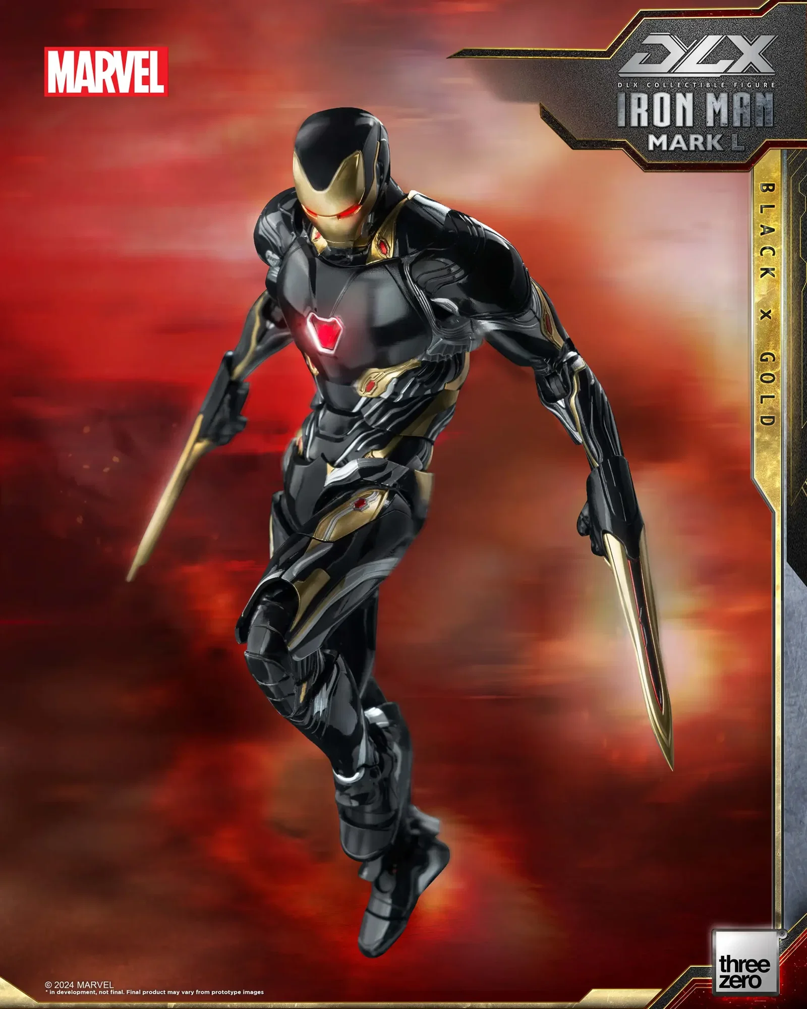 Marvel DLX Iron Man Mark 50 (Black X Gold) image 9