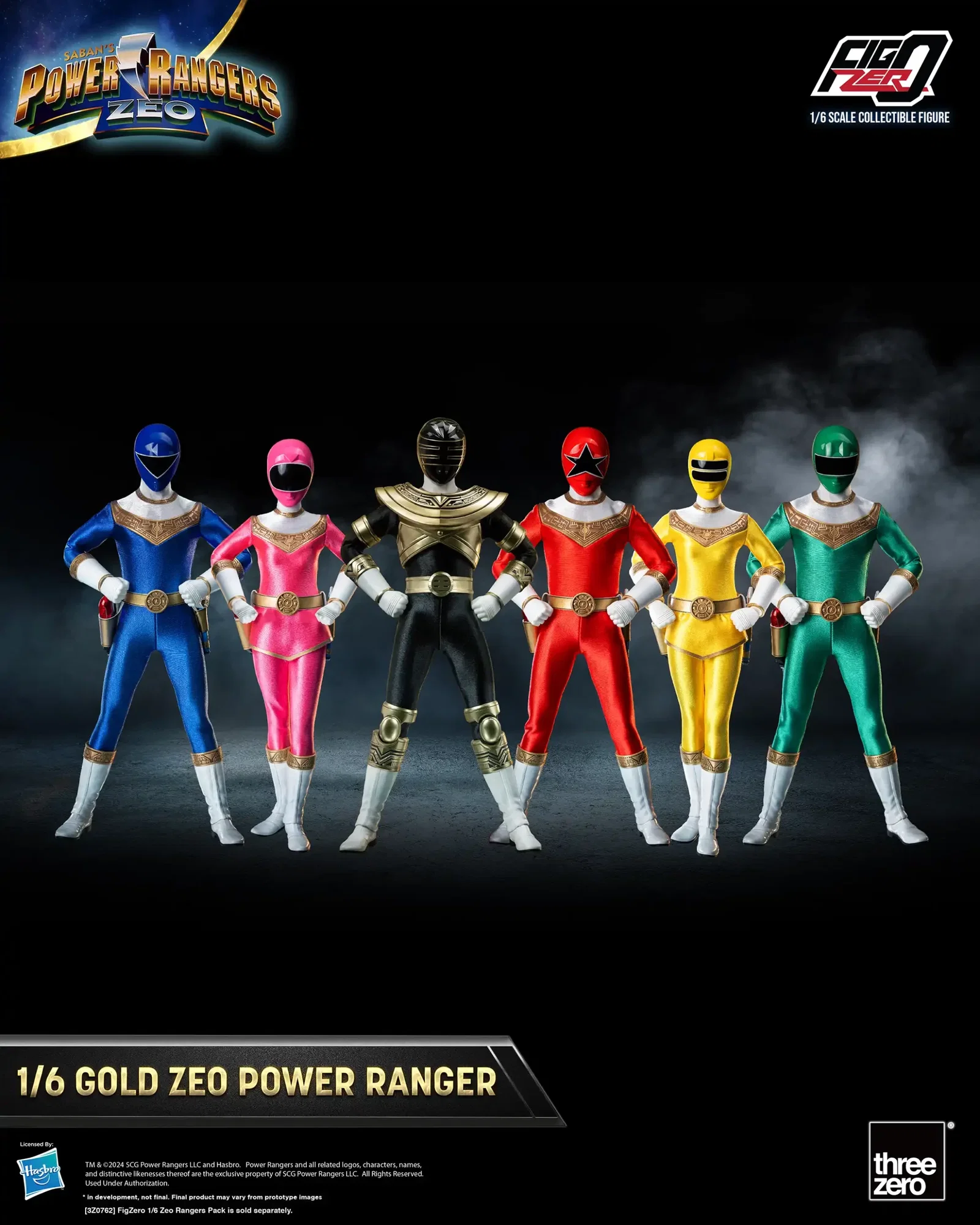 Power Rangers Zeo FigZero 1/6 Gold Zeo Power Ranger image 5