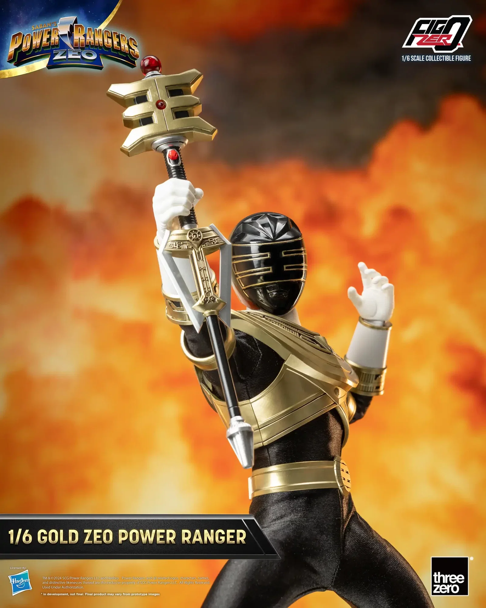Power Rangers Zeo FigZero 1/6 Gold Zeo Power Ranger image 7