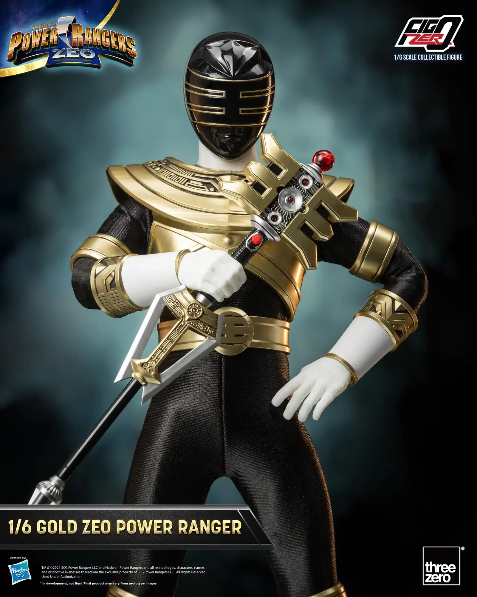 Power Rangers Zeo FigZero 1/6 Gold Zeo Power Ranger image 9
