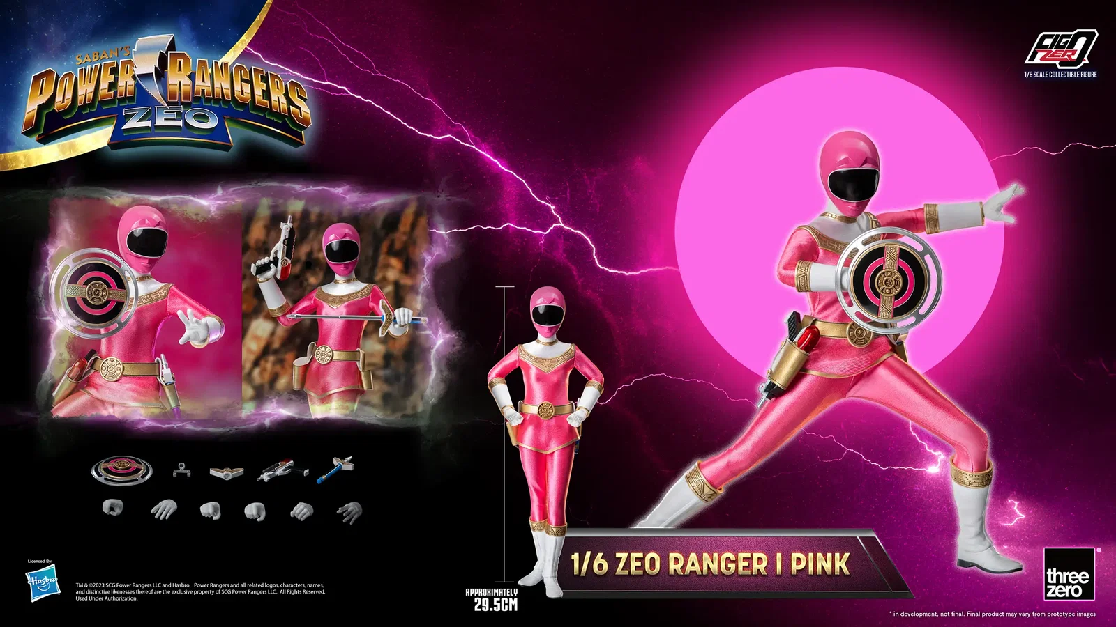 Power Rangers Zeo FigZero 1/6 Zeo Power Ranger I Pink image 2