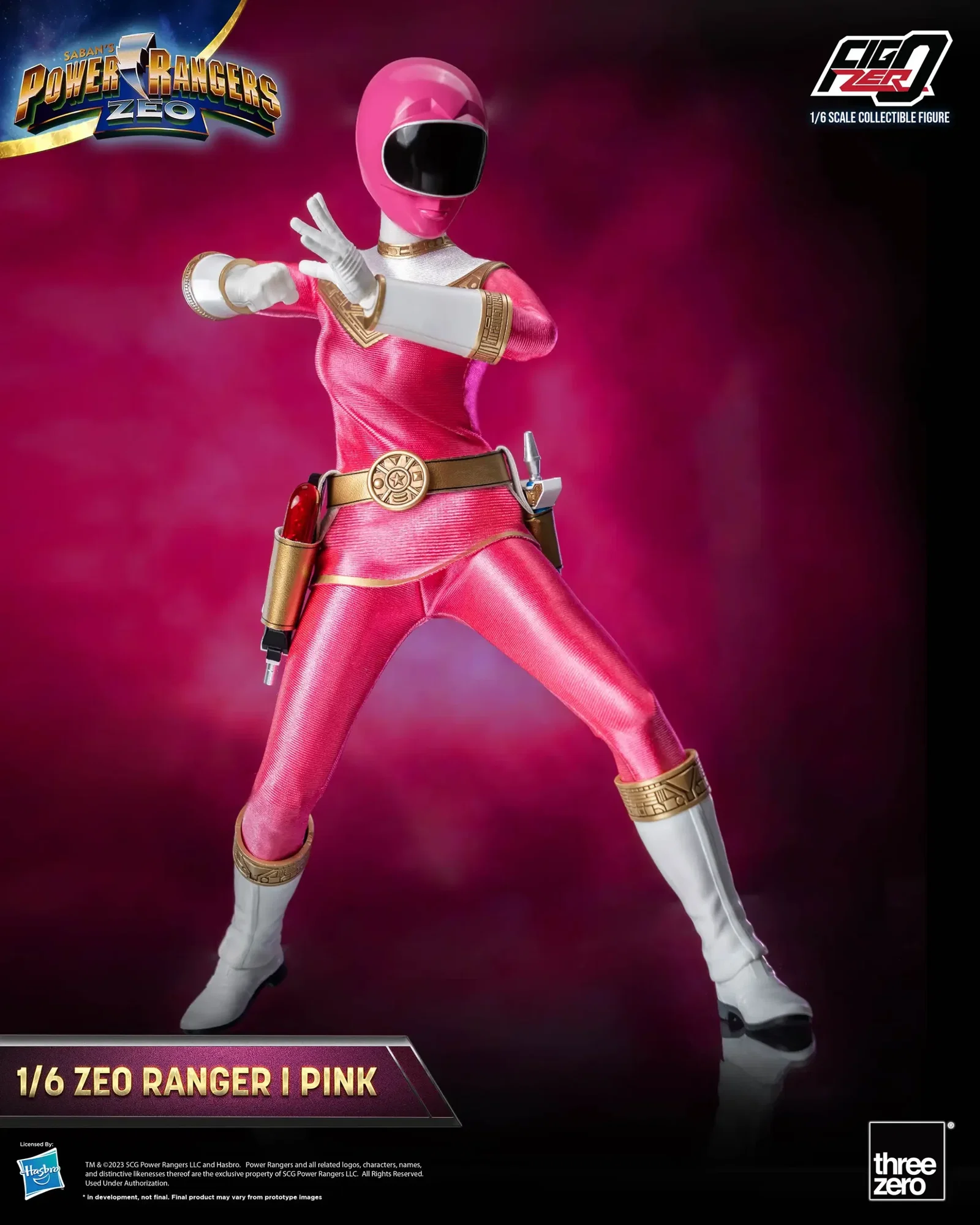 Power Rangers Zeo FigZero 1/6 Zeo Power Ranger I Pink image 7