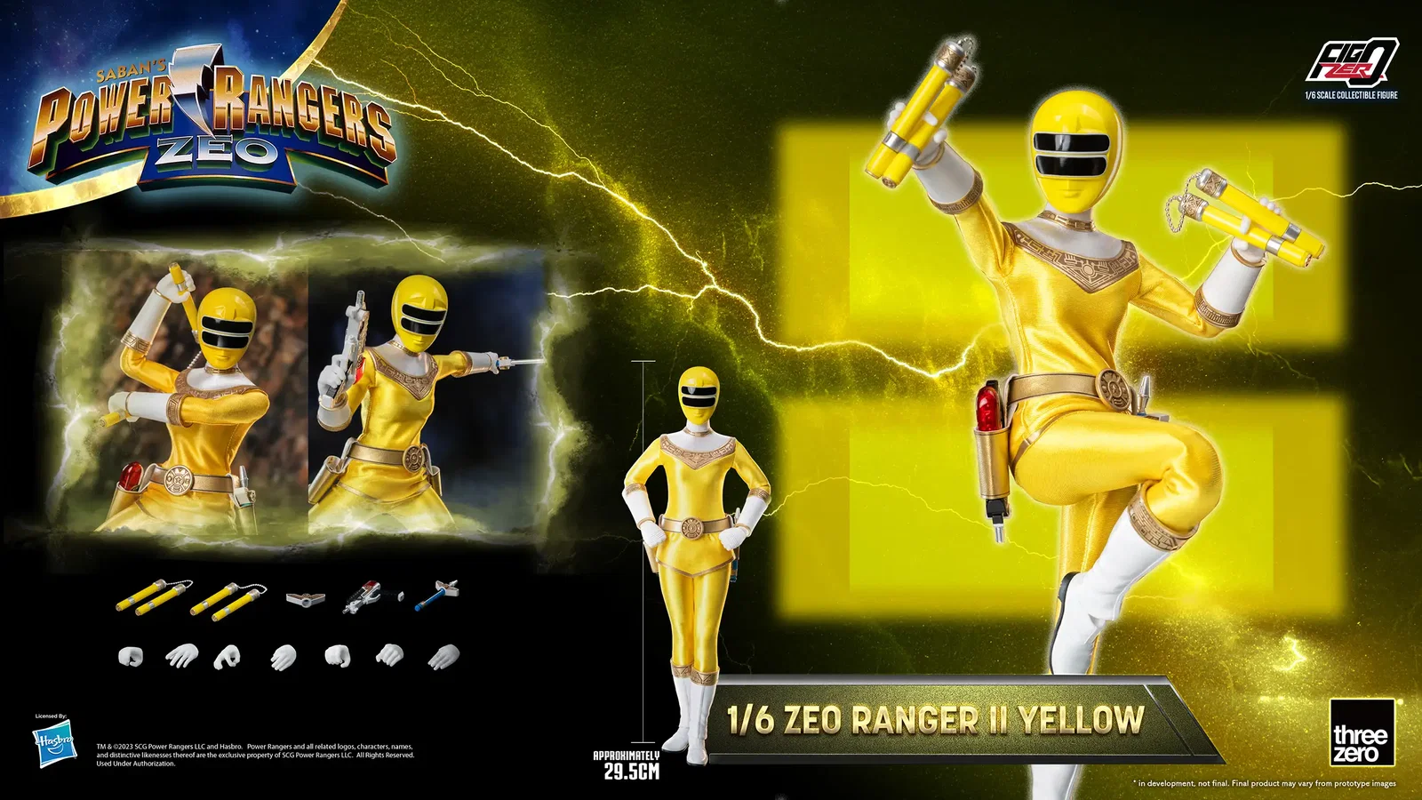 Power Rangers Zeo FigZero 1/6 Zeo Power Ranger II Yellow image 2