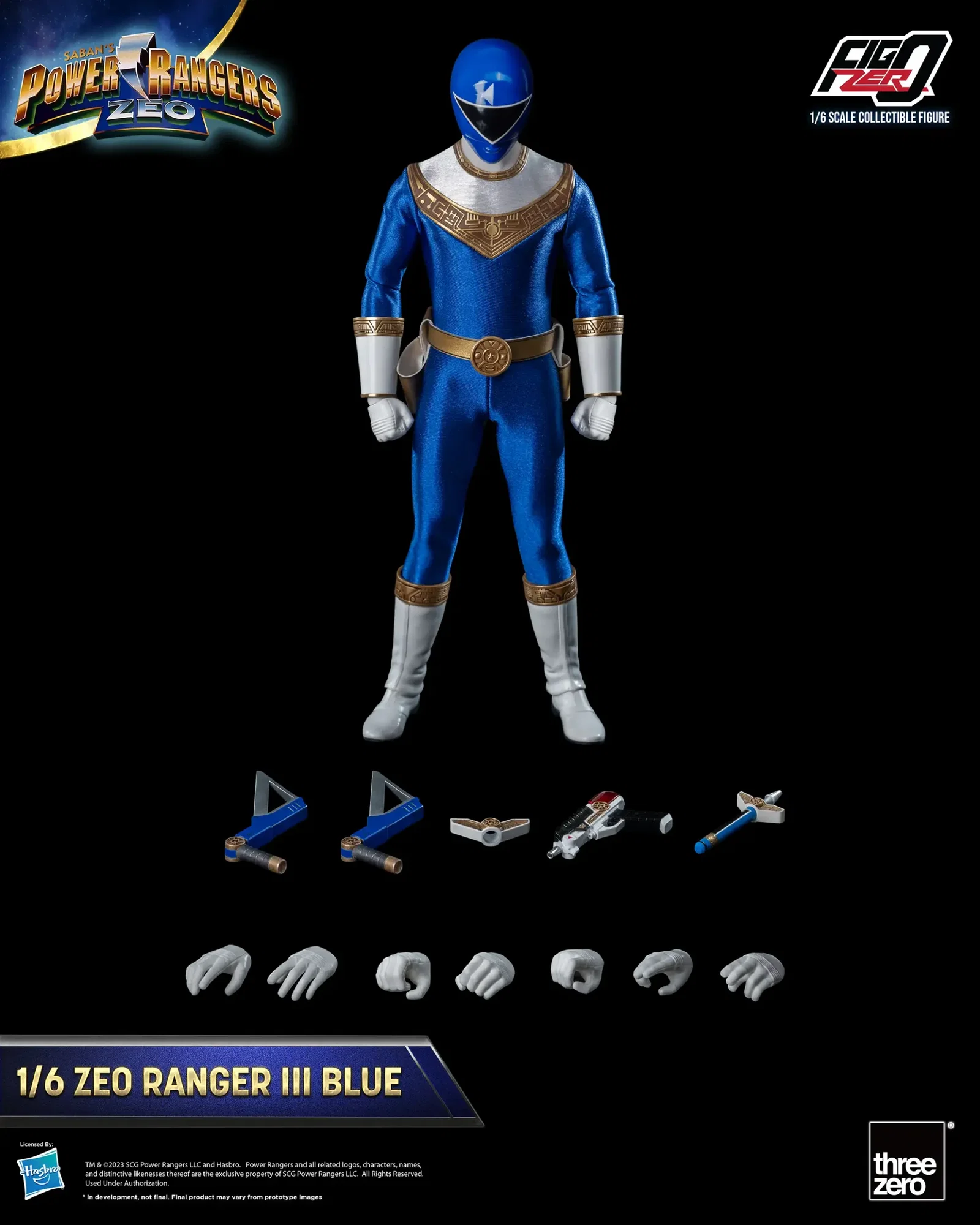 Power Rangers Zeo FigZero 1/6 Zeo Power Ranger III Blue image 10