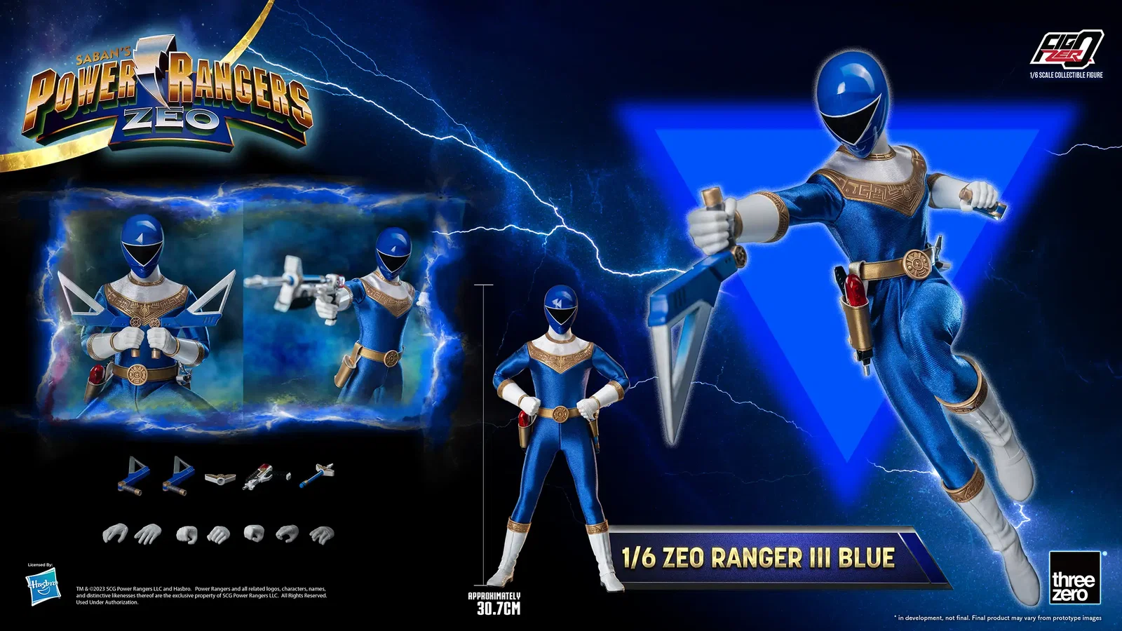 Power Rangers Zeo FigZero 1/6 Zeo Power Ranger III Blue image 2