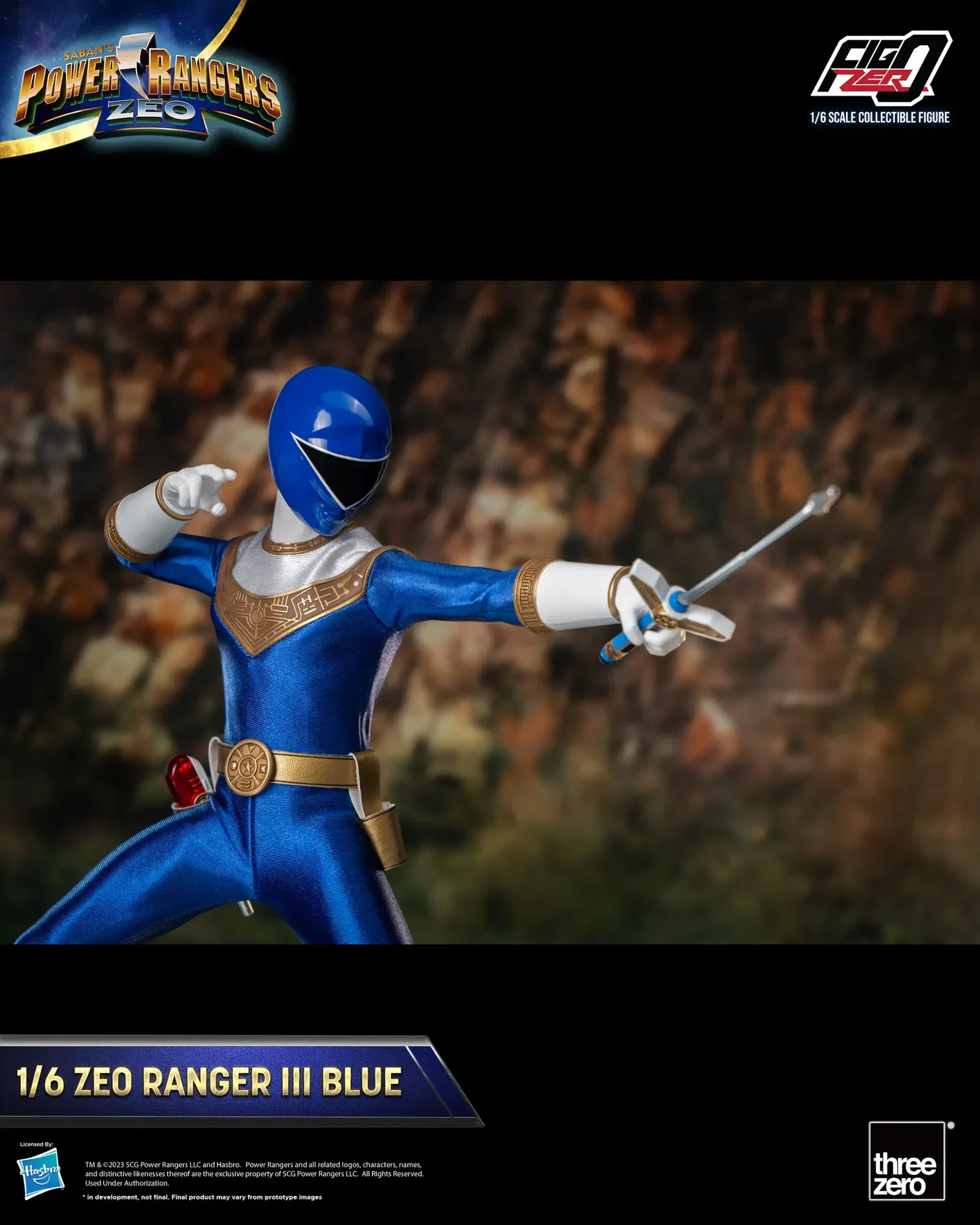 Power Rangers Zeo FigZero 1/6 Zeo Power Ranger III Blue image 3
