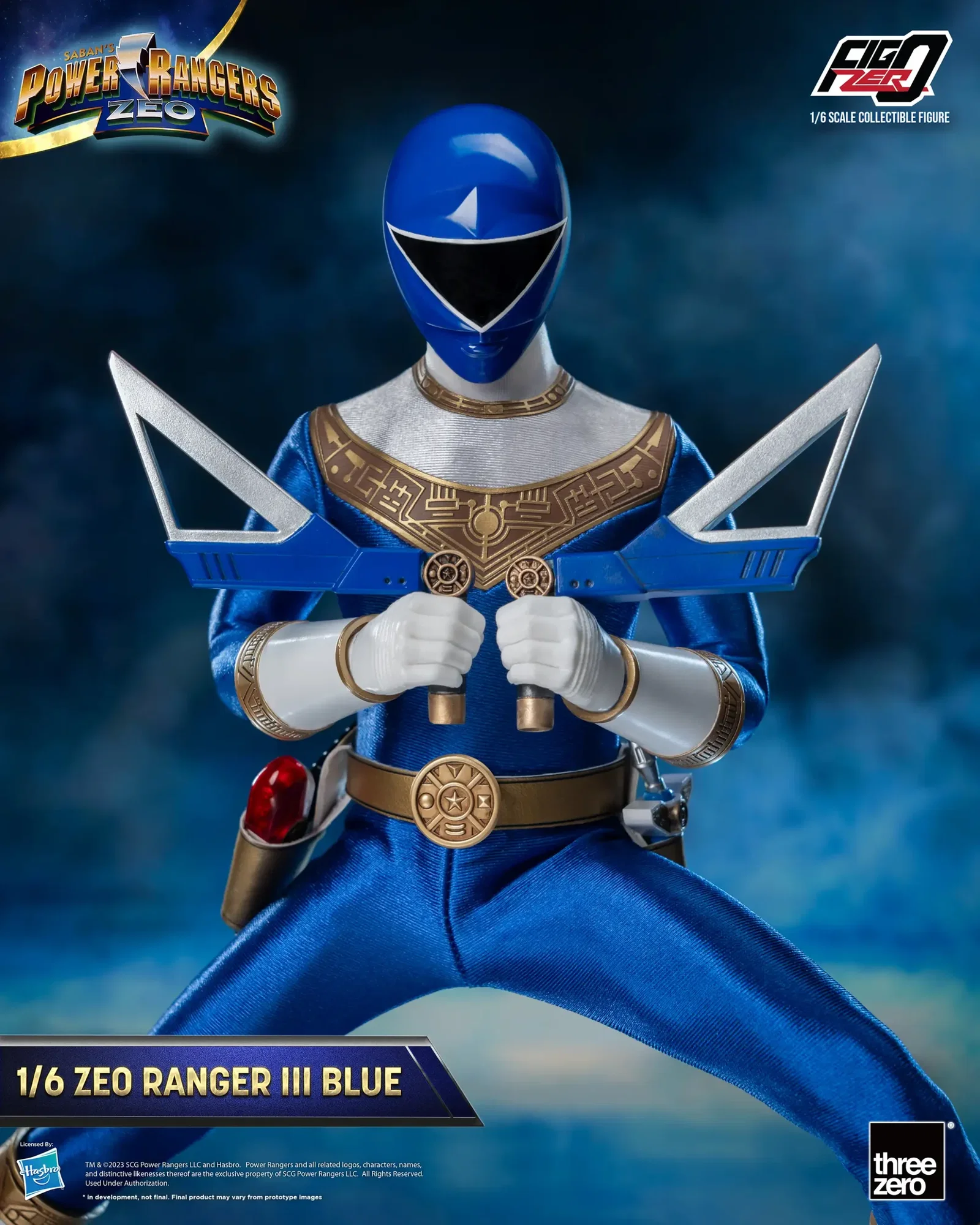 Power Rangers Zeo FigZero 1/6 Zeo Power Ranger III Blue image 5