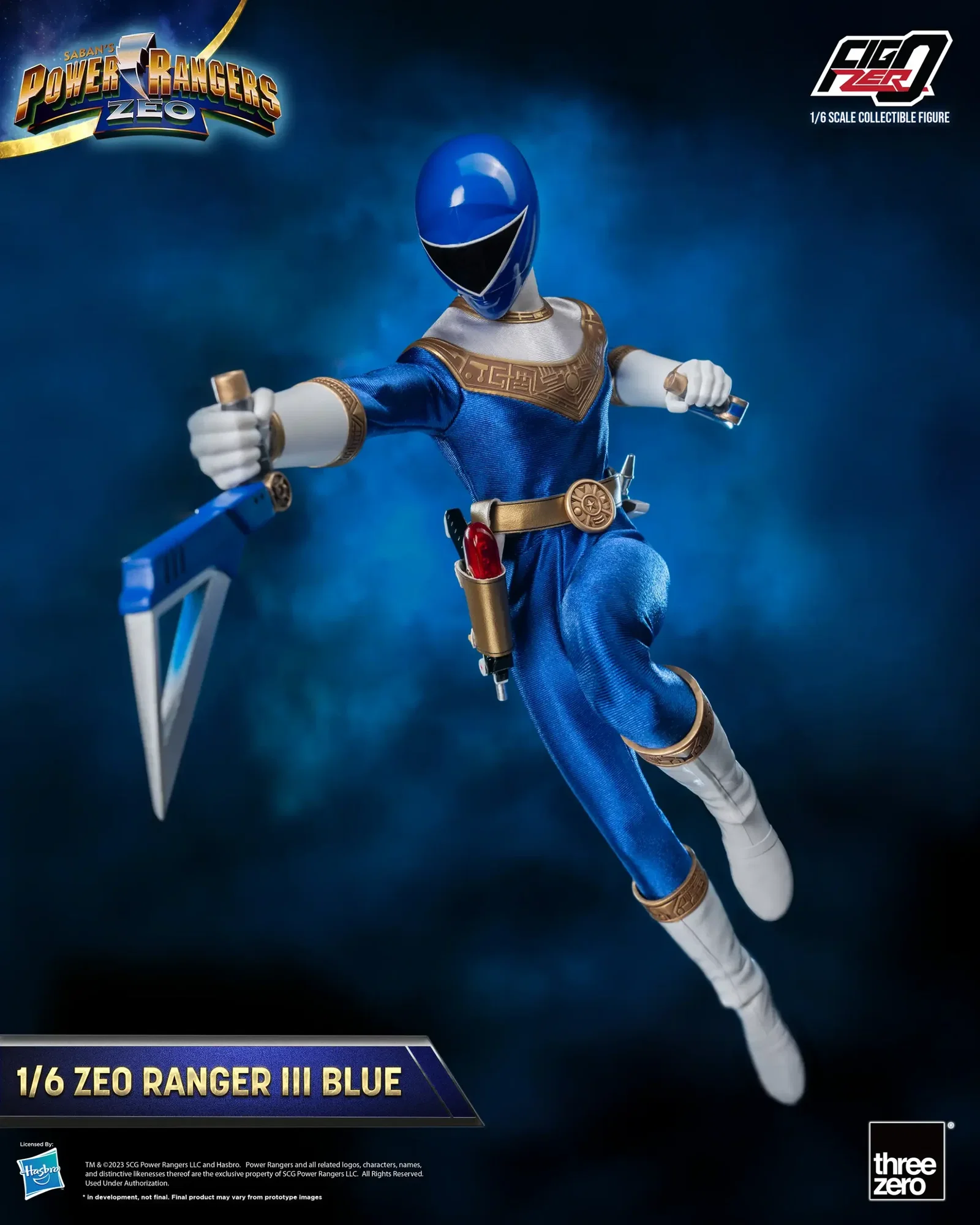 Power Rangers Zeo FigZero 1/6 Zeo Power Ranger III Blue image 6