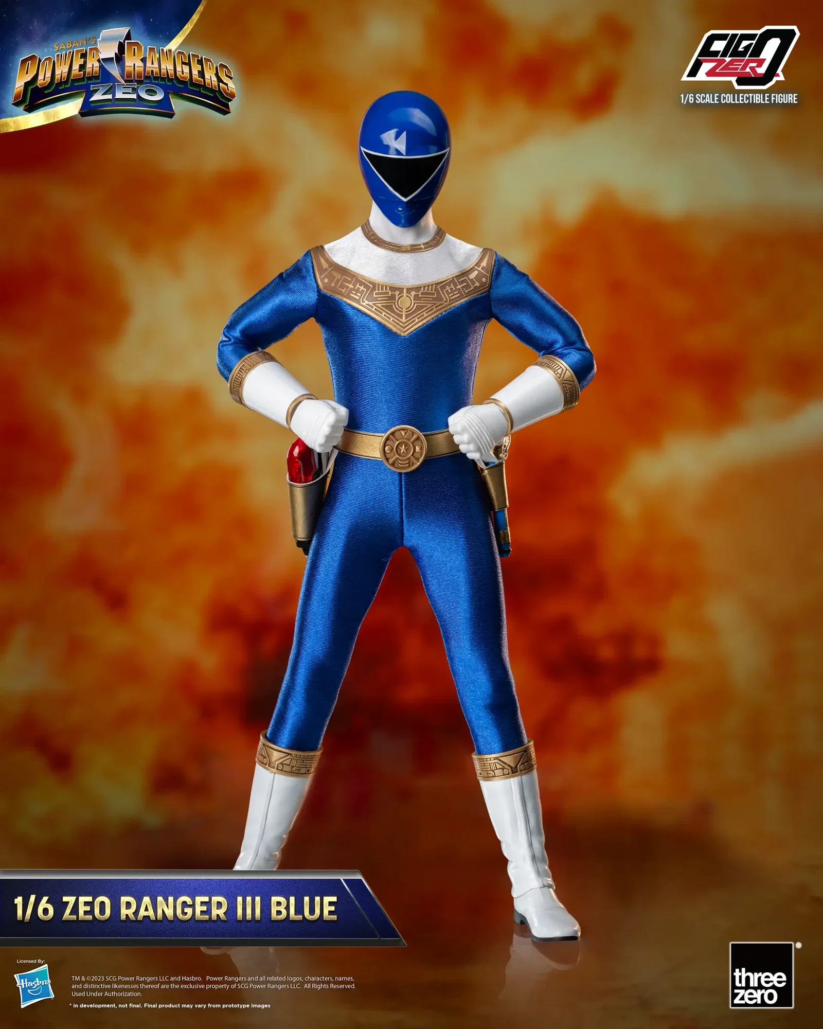 Power Rangers Zeo FigZero 1/6 Zeo Power Ranger III Blue image 9