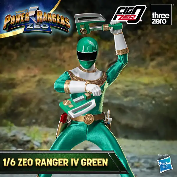 Power Rangers Zeo FigZero 1/6 Zeo Power Ranger IV Green image 1
